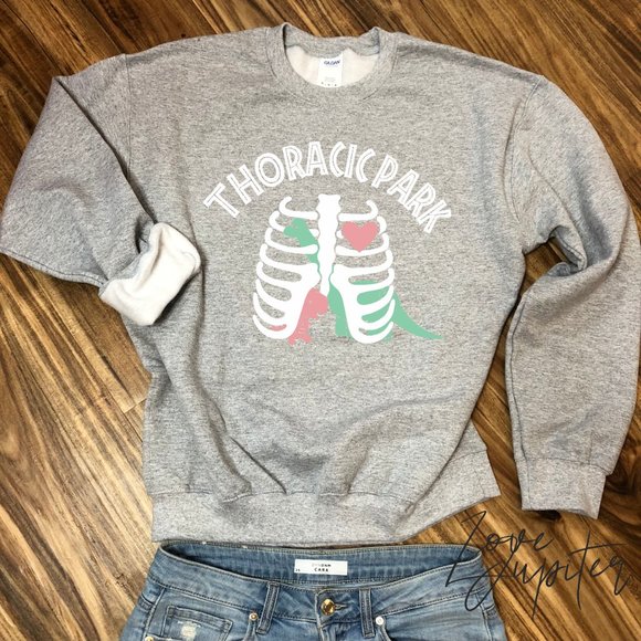 NWT Thoracic Park Unisex Crewneck Sweatshirt - Picture 2 of 4